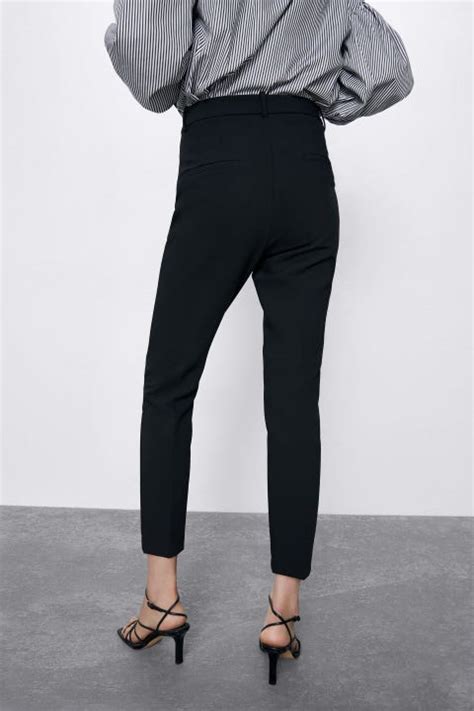 pantaloni neri zara donna